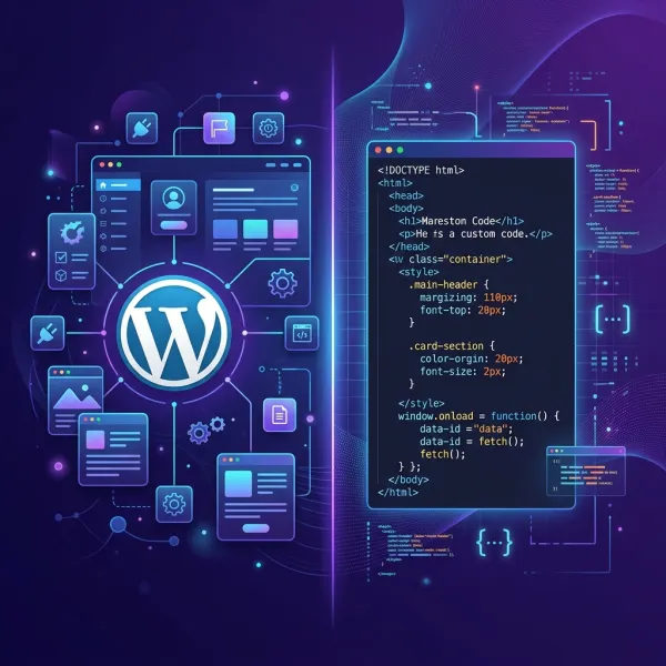 WordPress vs kódovaná webstránka